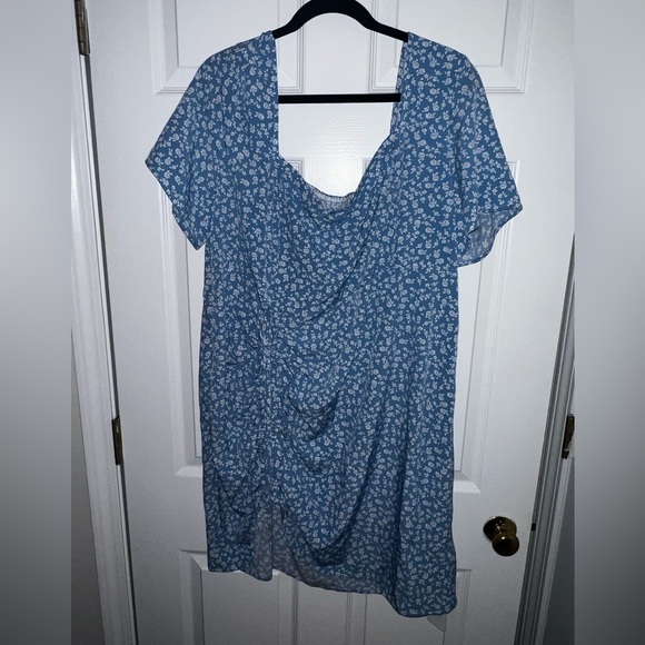 💕 Cider Dress Plus Size 4X *NWT* Blue Floral - Picture 1 of 3